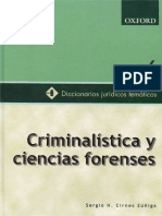 Diccionario de Criminalística y Ciencias Forenses - Sergio H. Zúñiga-OXFORD