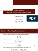 Fourier Analysis - Solving Boundary Value Problem PDF