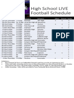 High School Football Schedule - Oct 29 - Dec 4 Rev Oct 28
