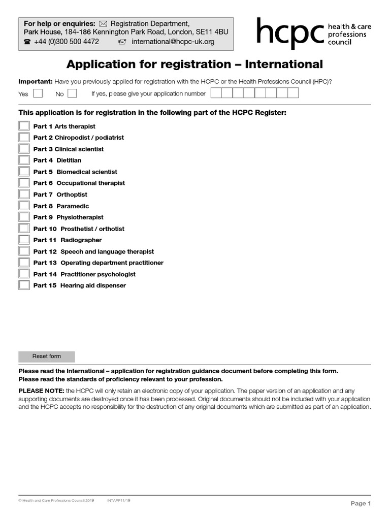 Application For Registration - International | PDF | International ...