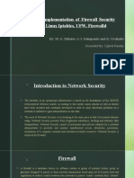 Design and Implementation of Linux Firewall Policies