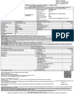 Motorised Two Wheeler Certificate Cum Policy Schedule - Package Policy