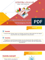 Pengertian Dasar DLM Statistika Ik