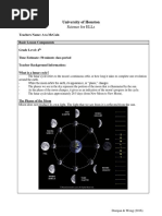 Phases of The Moon Detailed Lesson Plan | PDF | Moon | Astronomy