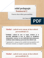 Seminar Factorii Dezvoltării Personalității - Mediul