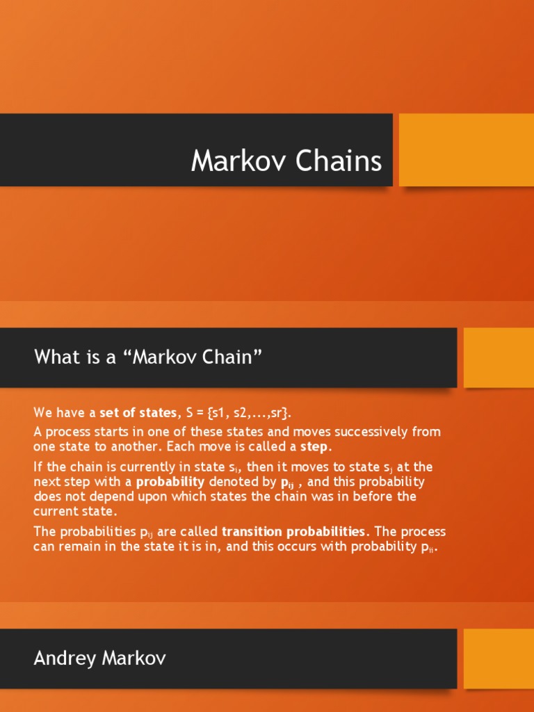 20Markov Chains 1 PDF Markov Chain Statistical Theory