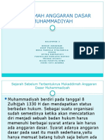 Kel 3 Muqadimah Anggaran Dasar Muhammadiyah