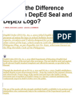 Difference Between DepEd Seal and DepEd Logo