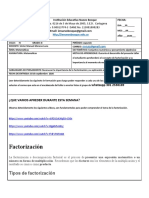 Factorización de expresiones algebraicas