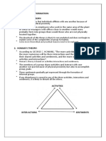 Theories of Group Formation