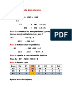 Solución X  método dual-simplex Alfonso