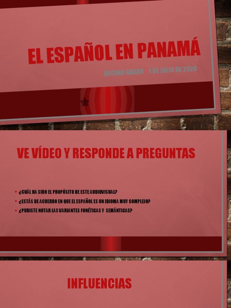 Variantes del Español en Panamá | PDF | Panamá | Ciencia cognitiva