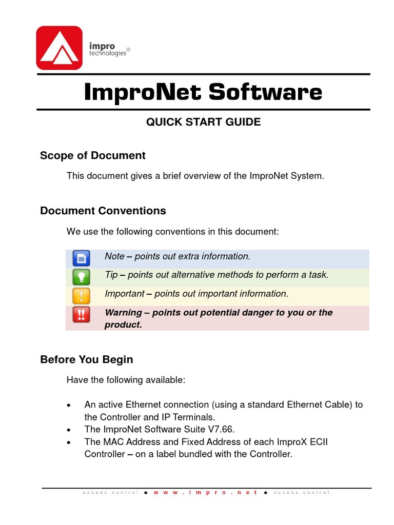 Quick Start Guide PDF | PDF | Ip Address | Port (Computer Networking)