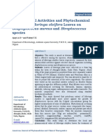 Antimicrobial Activities and Phytochemicalanalysis of Moringa Oleifera Leaves Onstaphylococus Aureus and Streptococcusspecies PDF