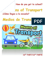 CARTILLA DE INGLES TERCER GRADO Means of Transport PDF