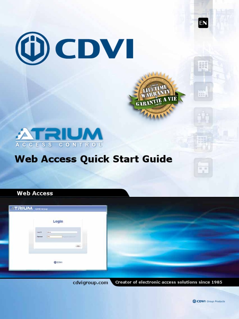 ATRIUM Web Access Quick Start Guide | PDF | Login | Double Click