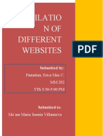 Compilatio Nof Different Websites: Pamatian, Erica Mae C. MM 202 TTH 3:30-5:00 PM