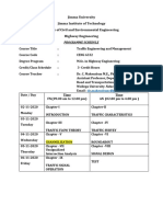 Jimma University Programm Schedule