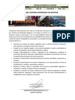 SIG-PLT-001 Politica Integrada REV. 03 PDF