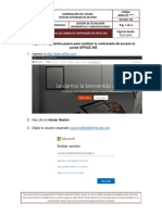 Manual Cambio de Contrasena O365