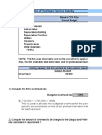 Problem 4-47 Application of Overhead Service Industry