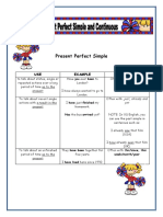 Present Perfect Simple: USE Example Notes