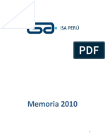 Memoria Anual ISA Perú 2010