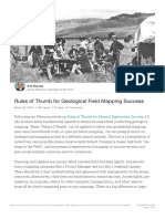 Rules of Thumb For Geological Field Mapping Success Erik Ronald LinkedIn
