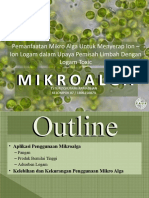 Pemanfaatan Mikro Alga Untuk Menyerap Ion - Ion