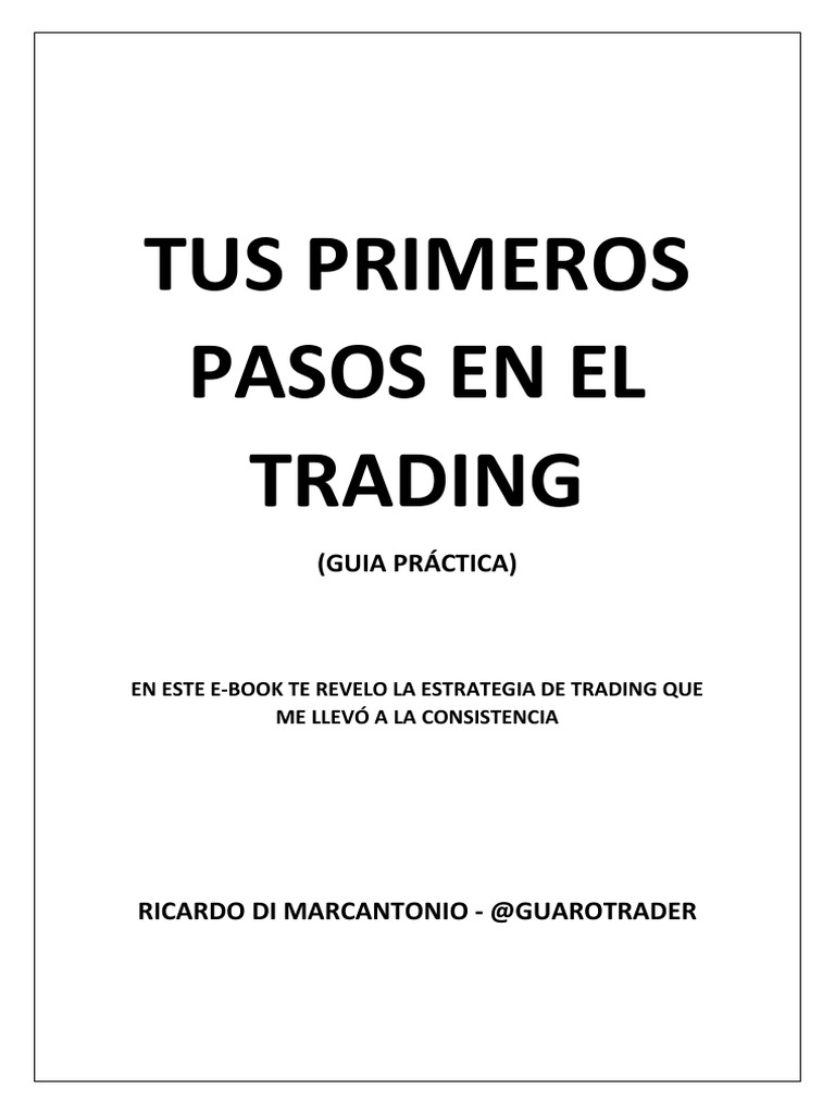Tus Primeros Pasos en El Trading (Ebook) | PDF | Tendencia del mercado ...