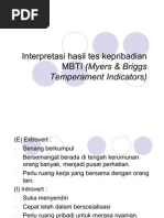 Interpretasi Hasil Tes Kepribadian MBTI (Myers &