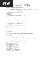 Laboratory Work #6. R - CSV Files: Getting and Setting The Working Directory