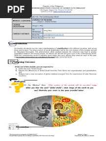 Line, Shella Mae S.levine - Midterm-Lesson-1-Module-In-The-Contemporary-World-1