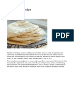 Pita Bread Recipe PDF