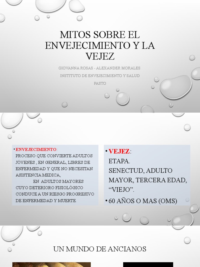 Mitos y realidades de la vejez | PDF | Vejez | Envejecimiento