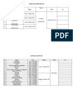 Jadwal Materi Ruang