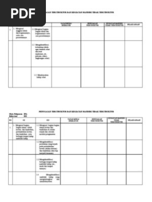 Contoh Tugas Terstruktur Dan Tidak Terstruktur Matematika Sd Kelas 6 Dapatkan Data