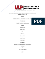 Trabajo Académico 1, International Business Management, Sección 1, Filial Ayacucho, Ciclo X, Yamil Bedrillana Echegaray, Código 2016147810