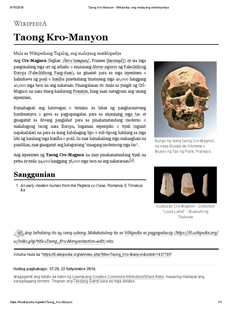 Taong Kro-Manyon | PDF