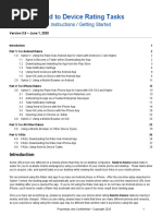 Send To Device Rating Tasks: Instructions / Getting Started