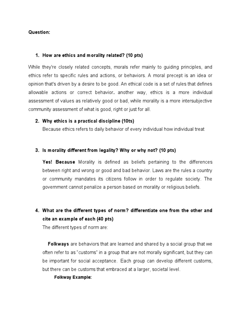 Ethics, Morality, and Social Norms | PDF | Morality | Behavioural Sciences