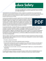 Registros Requeridos Por La Norma de Inocuidad de FSMA