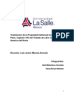 Tratamiento Del Derecho Autoral e Industrial en El TLCAN.