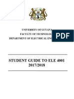 Student Guide To ELE 4010-2018-1