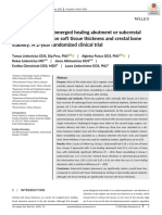 The Influence of Submerged Healing Abutment or Subcrestal Implant Placement On Soft Tissue Thickness and Crestal Bone Stability. A 2-Year Randomized Clinical Trial