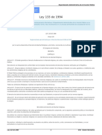 Ley 133 de 1994 Decreto de Libertad Religiosa y de Cultos