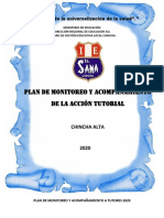 Plan Monitoreo Tutores 2020