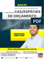 07-04 AULA 4 - AFO - TÉCNICAS - ESPÉCIES DE ORÇAMENTO - FÁBIO LOBO.pdf