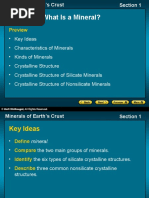 What Is A Mineral?: Section 1