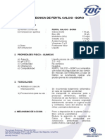 Ficha Tecnica de Fertil Calcio Boro TQC 1 PDF